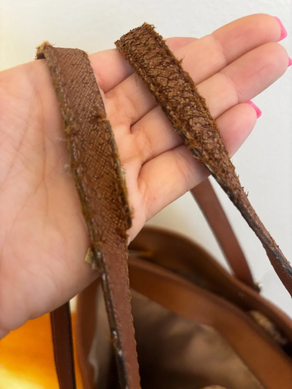 Michael Kors Jet Set Saffiano Leather Tote Brown MK Bag